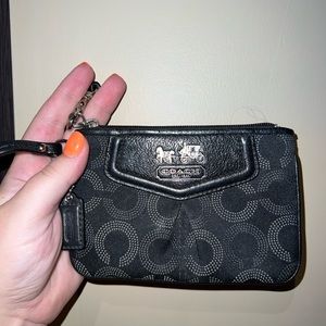 Black Coach wristlet
